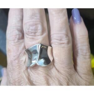 RLM Studio Robert Lee Morris 925 Sterling Silver Ring Size 10 Engraved FORGIVE